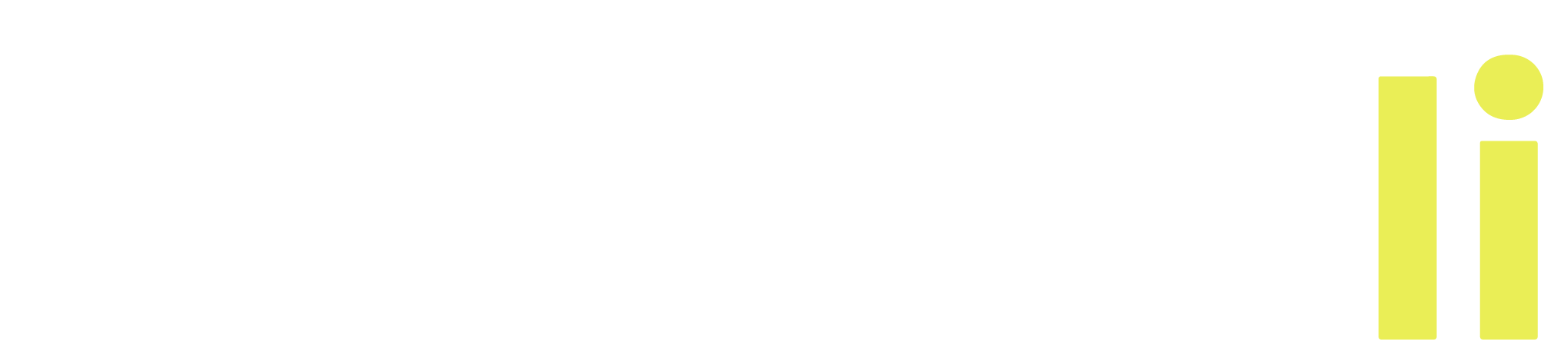White and yellow Humanli logo
